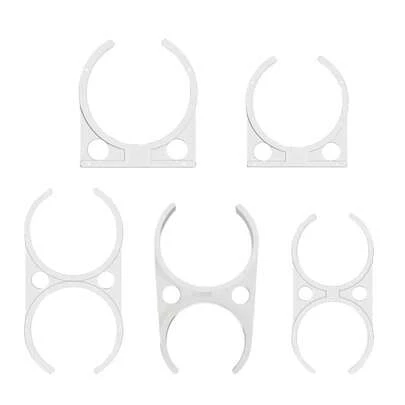 Soporte de filtro de agua con abrazadera fija, Clip de plástico de montaje para acuario, osmosis inversa, accesorios de conector para dispensador de agua RO, 5 uds.