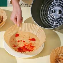 50/100/200 قطعة من أوراق الخبز القابلة للتخلص منها لقلاية الهواء، أوراق خبز قلاية الهواء غير لاصقة، أوراق بطانة قلاية الهواء الدائرية، ورق زبدة غير لاصق للخبز والميكروويف، اكسسوارات المطبخ، لوازم الحفلات، أساسيات الخبز، ورق غير لاصق، دائري، مقاوم للشحوم، مواد، ورق الطهي، تحضير الطعام