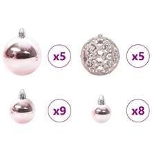 Artificial Hinged Christmas Tree White 150 Cm PE And PVC - White - View 8