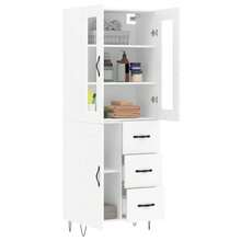 vidaXL Highboard Weiß 69,5x34x180 cm Holzwerkstoff