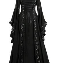 Plus Size Halloween Costume For Women, Renaissance Party Dress With Hat, Square Neck And Tie Bell Sleeves, Long Flared Skirt, Machine Washable Soft Fabric, Moomoo Gown For Women Plus Size, Dress For Women Plus Size, Plus Size Women Clothes, Perfect For Halloween, Christmas, Renaissance Fairs And Other Occasions. Halloween Costumes  Costume  Disfraz De Mujer  Halloween Costume  Halloween Mujer Disfraz  Disfraz Halloween Mujer  Costumes Halloween Costumes Women Plus Size Halloween Costume Fall Fashion - màu đen - Xem 4