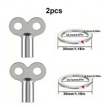 2pcs Durable Zinc Alloy Radiator Vent Air Bleed Key | Suitable For Heating Ventilation Valves | High Quality With EU Standard Connector Threads | Ideal For Pipe Maintenance, Universal Ventilation Key - Multicolor - View 12