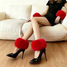 1 Pair Fashionable, Elegant And Soft Faux Fur Arm Warmers, Warm And Cozy For Outdoor, Casual, Vintage, Party, Boho, Polyester, Suitable For Autumn/Winter - A - View 24