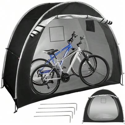 Carpa Plegable para Bicicletas Al Aire Libre, Cubierta de Bicicleta Al Aire Libre Carpa Cobertizo de Almacenamiento, Carpa para Bicicletas, Carpa Plegable para Guardar Bicicletas Zi Xing Che