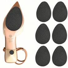 1/3pairs Non-Slip Shoe Pads For Bottom Of Shoes, Rubber Self Adhesive Anti-Slip Shoe Grips Stickers, High Heels Non-Skid Sole Protector, For Women Sandals Women Pumps White Heels - Black - View 13