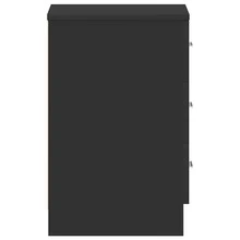 vidaXL 2 Stück Nachttische Schwarz 38x35x56 Cm Holzwerkstoff - Black - View 7