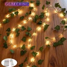 GCTECHING 1串LED攀爬老虎灯笼，电池供电，花环灯，适用于壁炉、栏杆、窗帘、圣诞节、节日礼物、派对、婚礼、房间、桌子、室内圣诞装饰（多个可产生此效果） - 爬山虎燈串 - 查看 3