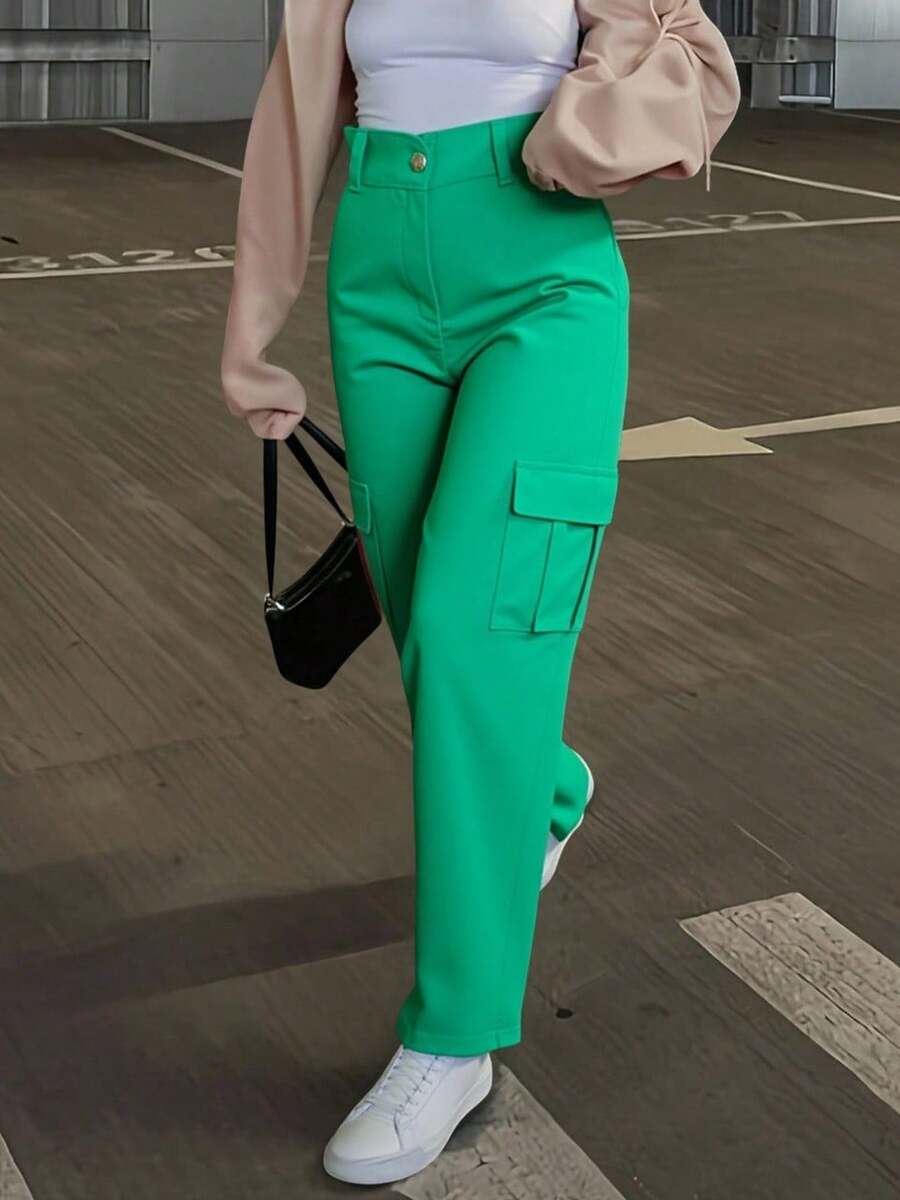 Women Pants - Green - View 1