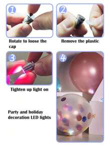 10pcs Rotating Flat Head Lights, LED Mini Bulb Lamps, DIY Electronic Lights, Suitable For Party, Wedding, Room, Bedroom, Holiday, Christmas And Home Decor - Electronic Lights - View 6