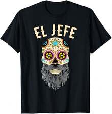 Camiseta de Sombrero de Calavera deúcar Día de los Muertos para mujeres, camisetas gráficas, tops cortos, conjuntos, tops, camiseta - Negro - Ver 2