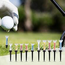 5 Stücke Caiton Magnetische Plastik Golf Tee Set - 360 Grad Abprall und 3 Größen - Verbessere dein Golfspiel! Caiton Magnetische Golf Ball Tees, Plastik Golf Tees, Hochstabiler Golf Tee Halter, Lange Golf Tees, Golf Zubehör