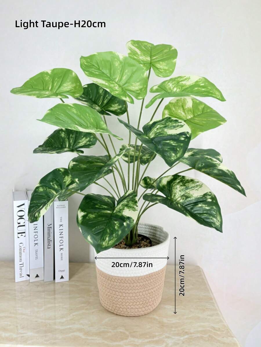 1个20厘米/28厘米手工绳编收纳篮 - 波西米亚风格花盆篮和洗衣篮,适合家居使用。绳编篮,手工编织植物篮,波西米亚风格收纳篮,黄麻绳收纳篮,玩具收纳篮,悬挂式花盆篮 - 彩色 - 查看 1