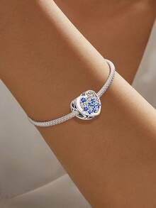 1 pieza Exquisito colgante con el signo del zodíaco, adecuado para que las mujeres lo usen, se puede utilizar para hacer joyas DIY como pulseras y brazaletes, un excelente regalo para la novia - Cuentas de constelación en forma de corazón - Ver 3