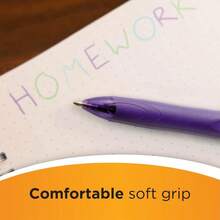 4 Colours Grip Fashion Retractable Ball Pen Medium Point 1.0 Mm Box Of 10 954305