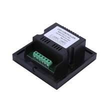 Controlador LED de un solo color Regulador de atenuación Cambio de brillo Panel táctil Regulador de interruptor de pared (negro) - Tipo de Enchufe A USA (110-127V) - Ver 2