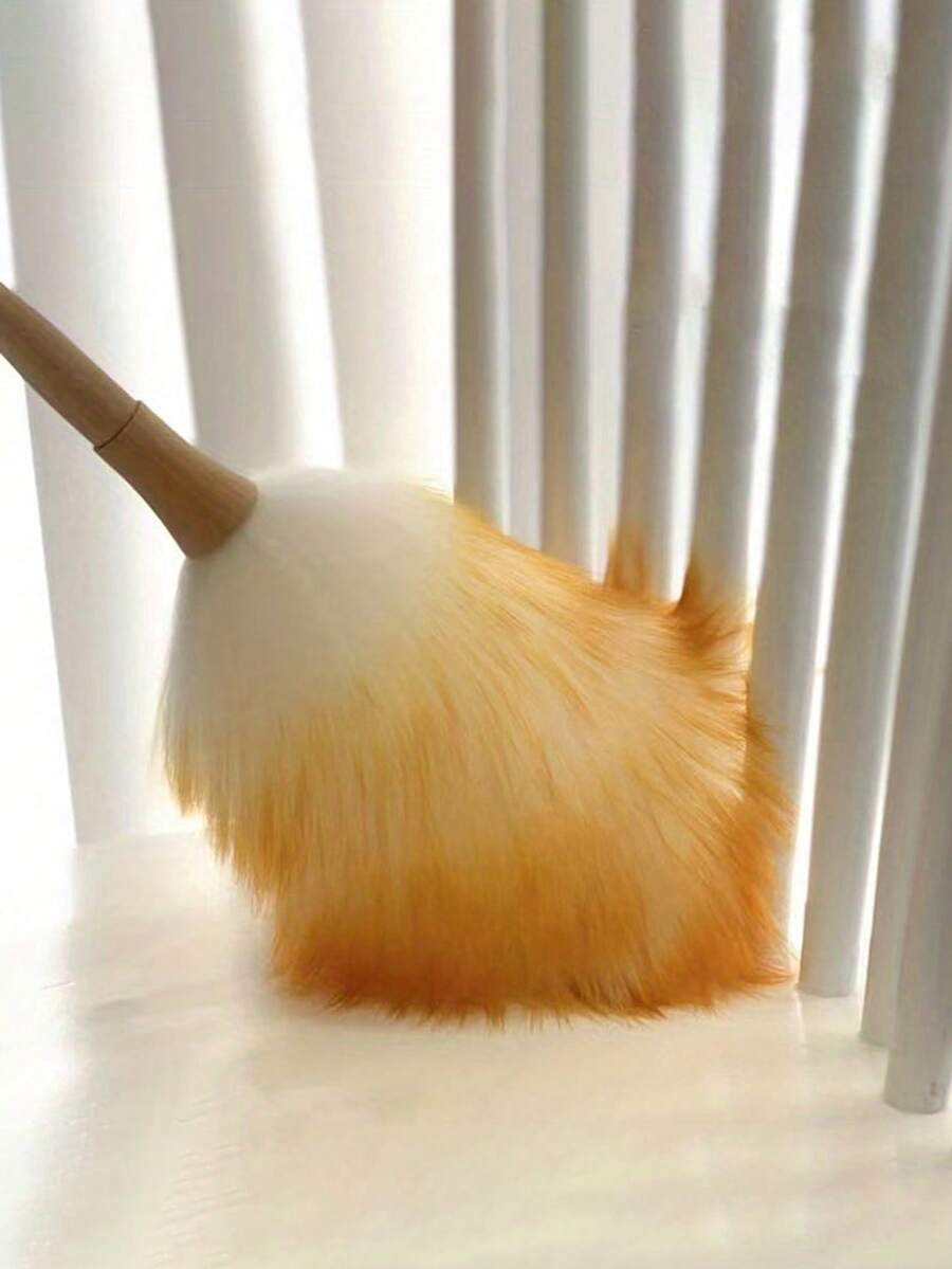 1支装优质羊毛除尘刷 - 柔软、灵活、可伸缩，高效清洁狭小空间 - 适用于家庭和专业用途，温和不伤表面，除尘刷