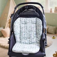 Baby Stroller Seat Cushion Pattern Print Seat Mattress Pad For Carriage,Bassinet Pram - Light Green - View 6