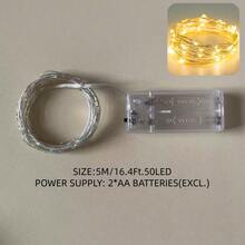 1 Stück 10/20/30/50/70/100 LED Lichterkette, 1/2/3/5/7/10m, geeignet für Raumdekoration, kreatives Geschenk, Blumenstrauß Dekoration, Fairy Lights