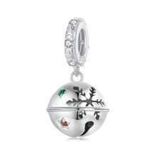 bamoer Bamoer's Original Hot-Selling Winter Christmas Series Features A Charming DIY Bracelet With Snowflakes, Snowmen, Santa Claus, Bells, Crystal Balls, Reindeer, Christmas Trees, Bead Accessories, And A European And American Christmas S925 Silver Pendant For Fashionable Ladies' Jewelry