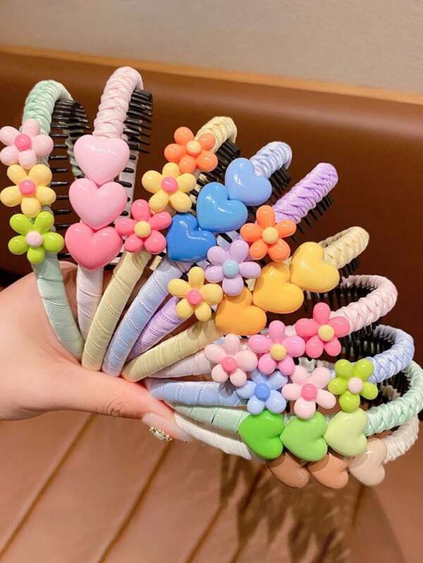 1 pieza Diadema para niños con accesorio de clasificación de cabello con dientes, linda niña que no lastima el pasador de cabello, antideslizante, para lavado de cara, prensado de cabello, accesorios para el cabello