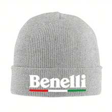 1pc Benelli Motorcycle Racing Knit Beanie - Black, Warm Acrylic Hat With "Benelli" Logo, Ideal For Men & Women, Perfect Gift For Motorcycle Enthusiasts, Winter Headwear| Stylish Headgear| Knit Construction, Motorcycle Gear, Without Battery - 黑色 - 查看 9