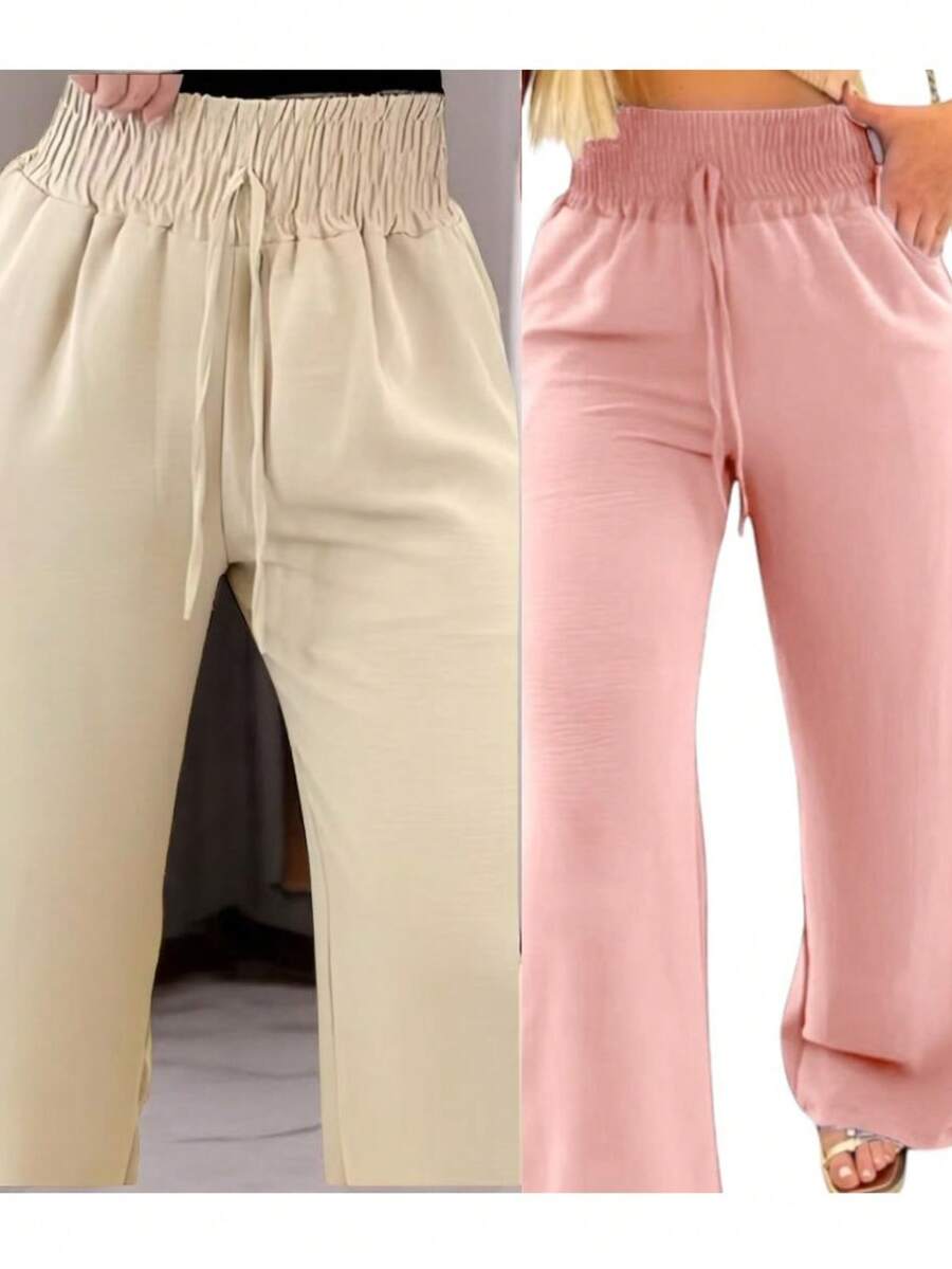 Simple Polyester Daily Pocket - bege + rosa bebe - Ver 1