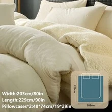 2/3pcs Duvet Cover Set, Winter Warm, Ultra-Soft, Fluffy, Crystal Velvet, Anti-Static, Skin-Friendly, Fade-Resistant, Fits Twin/Full/Queen/King Size, Machine Washable For Bedroom Home And Student Dorm, Luxury Bedding Set, Autumn Decor, Winter Decor