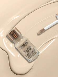 Saniye Corrector Alta cobertura con textura ligera, concealer con 7 tonos para todo tipo del piel, Resistente al sudor y de larga duración, Acabado perfecto para cualquier ocasión Fácil de aplicar y blendear para fiesta y uso cotidoano - 2 - Ver 2