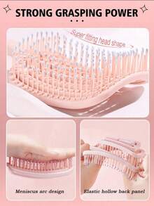 Mosquito Coil Hollow Comb, Suitable For All Hair Types (Some Products May Have Color Difference, Random Delivery), Hair Styling Tool - Multicolor - View 11