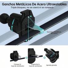 Soporte Celular Automovil, Base Porta Celular para Auto Rotacin 360 con Gancho Metlico, Compatible con 151413 Pro, y, Accesorios para Auto para Coches de Varios Tipos - inicial - Ver 5