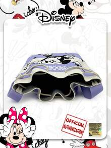 卡通撞色条纹米奇图案抽绳水桶包，适合日常出行和购物，日常使用，是送给朋友的绝佳礼物。 - 紫色 - 查看 5