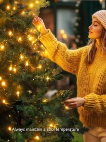 6m-50m LED String Lights, Firework Shaped, Christmas Wreath, Birthday Home New Year Christmas Tree Garden Party Decor Lights