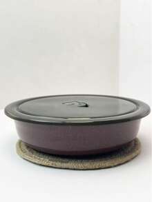 1pc 20cm Thick Enameled Pot With Lid, Non-Stick Pan, Cookware For Home Use, Stir-Fry, Steam, Fry, Versatile Large Capacity Vintage Non-Stick Pot, Bowl, Plate