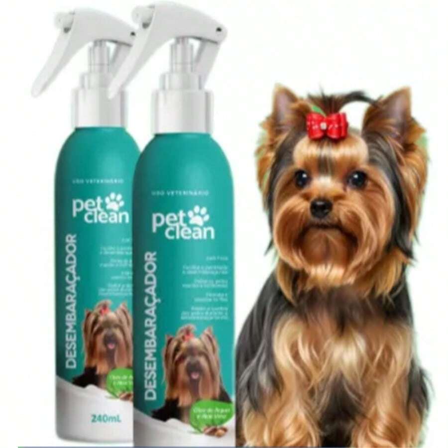 Detangler For Dogs And Cats | Anti-Frizz | Argan Oil And Aloe Vera 240ml Pet Clean - màu xanh lá - Xem 1