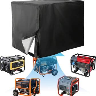 MUTAO 1pc Generator Cover Heavy Duty 25.6 X 20.2 X 20.2 Inch Portable Generator Cover For Most 5000-10000 Watt Portable Generators