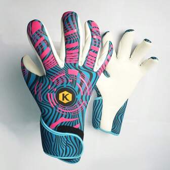 1 Pair Adult Goalkeeper Gloves, Slip-Resistant Training Gloves With Finger Protection For Goalkeepers
