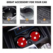 2 pezzi Sottobicchieri portabicchieri per auto, antishock, universali, di moda, accessori per interni auto, regalo per feste