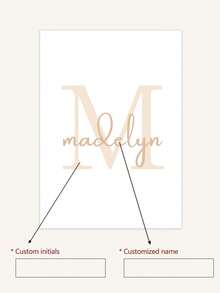 3pcs Personalized Name Wall Art Butterfly Print Customizable Canvas Poster, Available In Pink, Blue, Yellow Butterfly Design, Elegant And Aesthetic Wall Decor Suitable For Women, Baby Girls, Bedroom, Apartment, Dorm - Multicolor - View 3