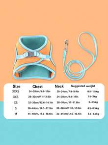 1 Set Arnés y Correa para Mascotas, Arnés de Chaleco Estilo Lindo para Gatos, Anti-Escape, Hebilla de Reflectante, Adecuado para Pasear Gatitos - Verde - Ver 12