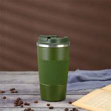 304 Stainless Steel Coffee Cup, Vacuum Insulated Office Cup, Outdoor Vehicle Gift Thermal Cup, Travel - Black - View 4