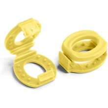 Shoelace Knot Clips Keep Shoe Laces Tied Secure Shoelace Bow Clip Accessory - Yellow - View 3
