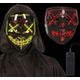 Fiestas Guirca Masque LED avec Lumières Néon pour Halloween et Carnaval, Accessoire de Costume avec Lumière Fluorescente, Style Sombre et Visuellement Attrayant, Idéal pour Fêtes à Thème, Spectacles et Événements de Costumes pour Enfants et Jeunes - Multicolore - Voir 2