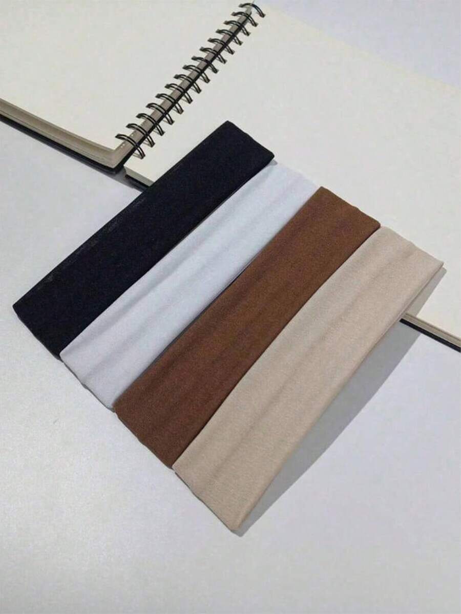 1pc Solid Color Headband Suitable For Daily Sports And Leisure, Headband With Headscarf, Sweatband, School Supplies, University Women Bandanas Winter Hair Accessories - Multicolor - View 1