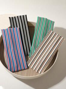 1 Stück/4 Stücke Retro gestreiftes gestricktes Damen Stirnband, geeignet für den täglichen Gebrauch, Lässig veranstaltungen, Sport & Fitness, rutschfest & schweißabsorbierend, Haarschmuck Damen Bandanas, weiche Haarbänder für den Winter