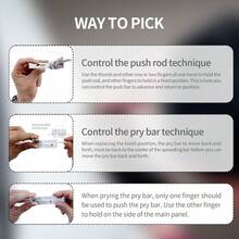 Waterproof Hand Tools Stainless Maintenance Repair Tool 2 In 1 KW1 Hook And Pick Set Precision Pick & Hook Set - 1 - 查看 8