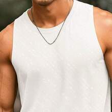 Men's California Malibu Print Tank Top Casual Everyday Lightweight Premium Cotton - 白色 - 查看 3