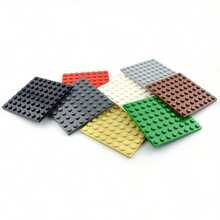 10pcs 8x8 Dot Building Blocks Base Plates Double-Sided Base Children Diy Bricks Toy Compatible With 41539 - Multicolor - View 11