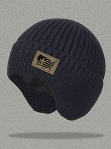 Thickened Knitted Beanie Hat With Thermal Lined , Fashion Winter Ear Warmer,Summer,Beach,Holiday - US Ink - View 13