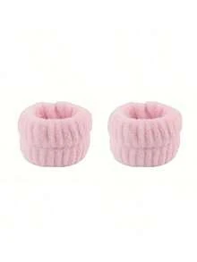 Bộ 6 món băng đô và băng đeo cổ tay SPA siêu mềm cao cấp, băng đô rửa mặt, băng đô trang điểm, băng đô chăm sóc da, băng đô mút xốp mềm mại, khăn bông thấm hút tốt, thích hợp cho chăm sóc da, tẩy trang, tắm, dành cho phụ nữ. - Nhiều màu - Xem 24