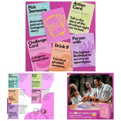 Drinking Board Games Adults, Rubber Drinking Board Game, Funny Party Interactive Drinking Games Game Night, Birthday, Family Or Any Occasion, Age 21+ 2 - 8 Players